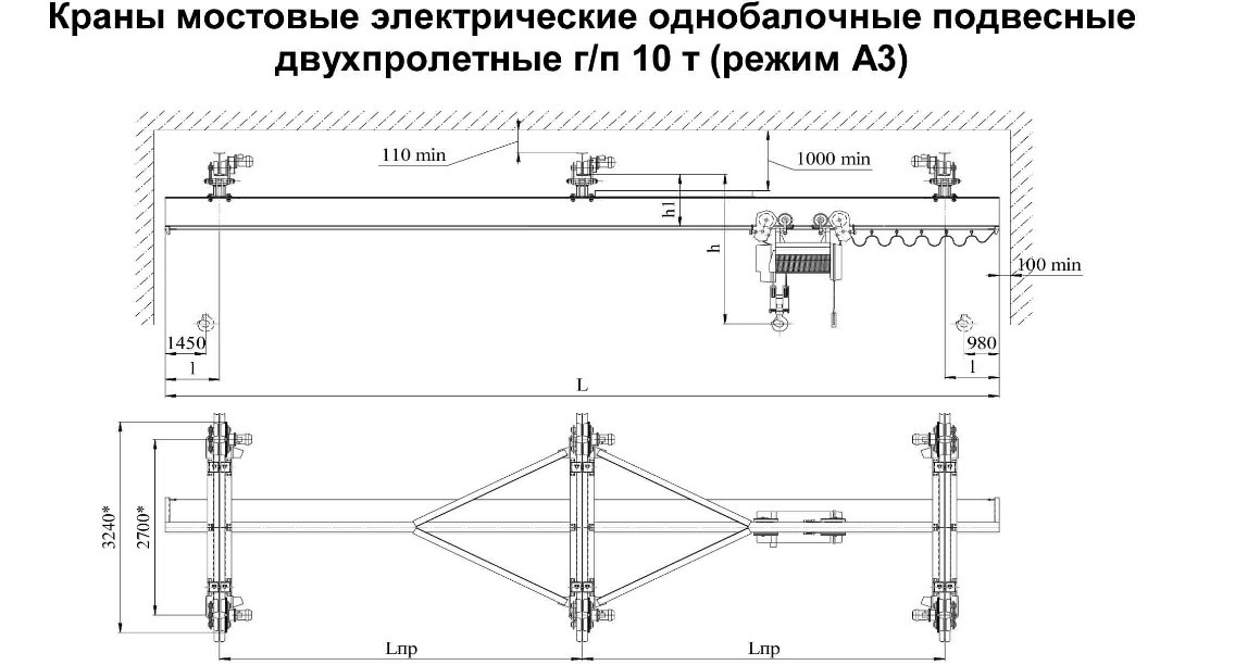 кран-балка 10т